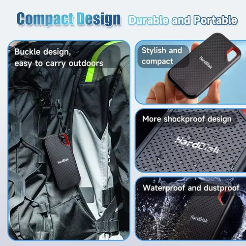 Disque dur externe Portable SSD 2 to 1 to disque SSD haute vitesse 128 to disque dur de masse USB3.2 pour ordinateur